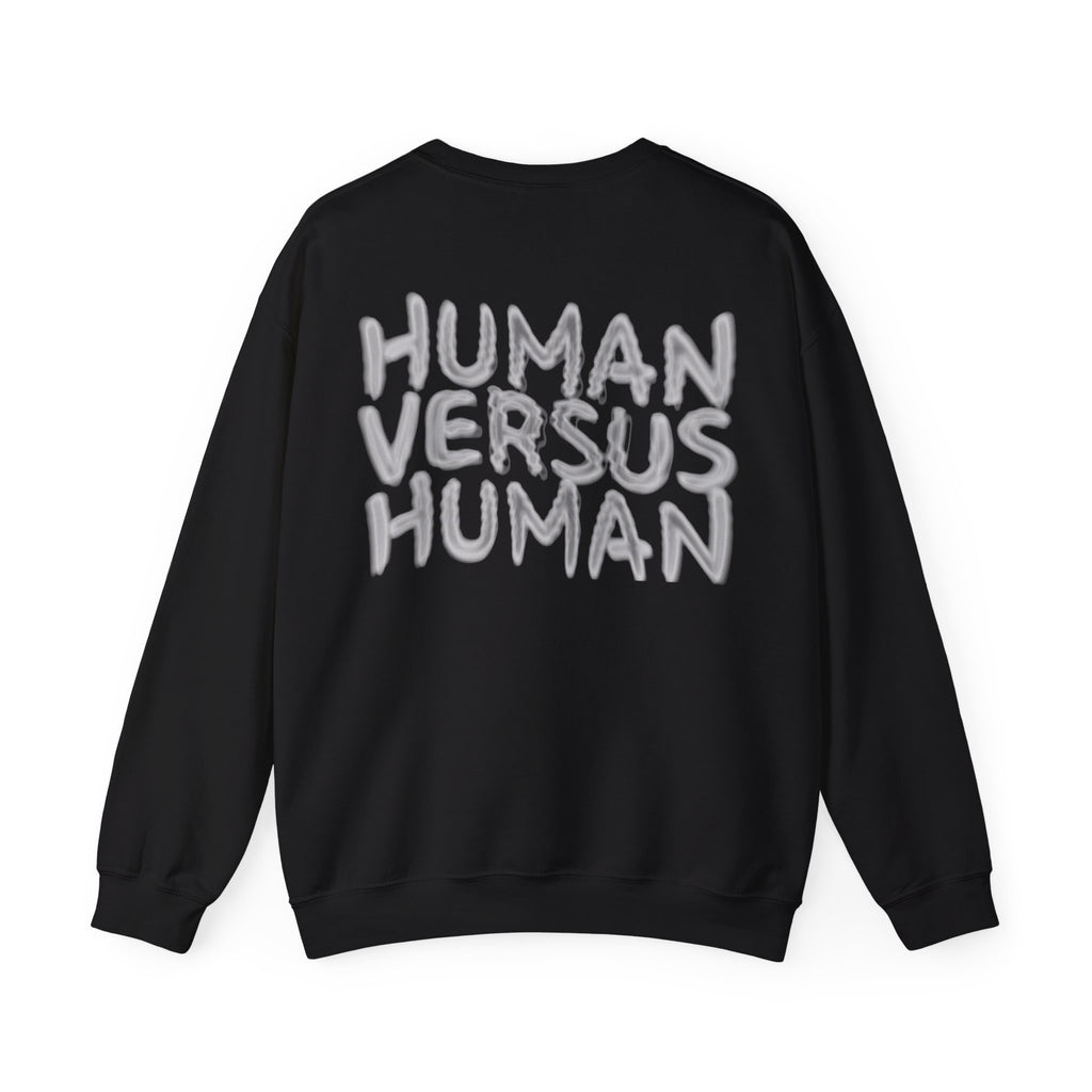 HUMAN VERSUS HUMAN Faded text Sweatshirt