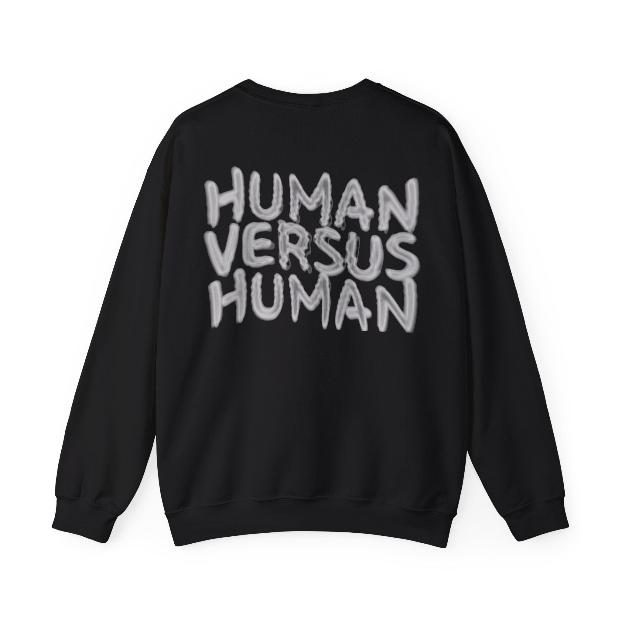 HUMAN VERSUS HUMAN Faded text Sweatshirt